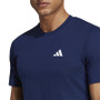 (Unpurchaseable) adidas Train Essentials Feelready Tee - Men's Navy View 4