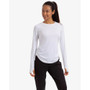 BloqUV Drawstring Long Sleeve Crew (W) White View 1