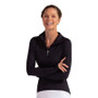 BloqUV Mock Zip Top - Women's Black View 1