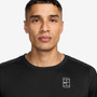 Nike Court Dri-FIT Advantage Top - Men's Black View 3
