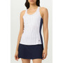FILA Performance Iconic Racerback Tank (W) White/Navy View 1