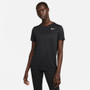 Nike Dri-FIT Short Sleeve Tee - Women's Black View 1