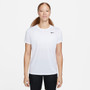 Nike Dri-FIT Short Sleeve Tee - Women's White View 1