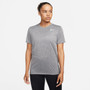 Nike Dri-FIT Short Sleeve Tee - Women's Grey View 1