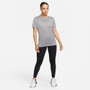 Nike Dri-FIT Short Sleeve Tee - Women's Grey View 4