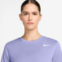Nike Dri-FIT Short Sleeve Tee (W) Lilac Ice View 3