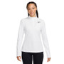 Nike Dri-FIT UV Victory 1/2 Zip Top (W) White View 1