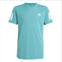 (Unpurchaseable) adidas Boys' Club 3 Stripes Tee Powder Teal View 1