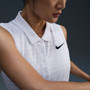 Nike Dri-FIT Victory Sleeveless Striped Polo - Women's White View 5