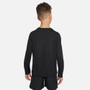 Nike Dri-FIT Multi+ Boys Long Sleeve Top Black View 2