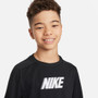 Nike Dri-FIT Multi+ Boys Long Sleeve Top Black View 3