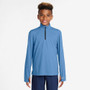 Nike Multi UV Long Sleeve 1/2 Zip Boys Top Blue View 1