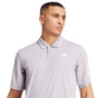 adidas Club 3 Stripes Polo - Men's Glory Grey View 3