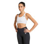 (Unpurchaseable) adidas Optime Essentials Medium Support Bra (W) White View 1