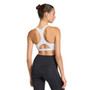 (Unpurchaseable) adidas Optime Essentials Medium Support Bra (W) White View 2
