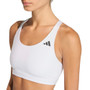 (Unpurchaseable) adidas Optime Essentials Medium Support Bra (W) White View 4