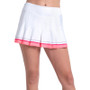 Lucky In Love Glow Set Pleat Skirt - Women's White/Hot Lava/Pink View 1