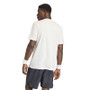 adidas Heritage Tennis Graphic Tee - Men's Chalk White/Power Red View 2