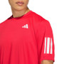 adidas Club 3 Stripes Tee (M) Pure Ruby View 3