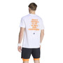 adidas Clay Graphic Tee - Men's White View 2