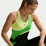 (Unpurchaseable) Nike Pro Dri-FIT Speed Tank - Women's Black/Lt Lemon Twist/Green View 5