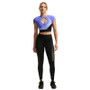 Nike Pro Sculpt Short Sleeve Bra Top (W) Light Thistle/Sapphire View 1