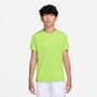 Nike Dri-FIT Miler Kids' Short Sleeve Top Volt Ice View 1