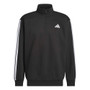 adidas 3 Stripes 1/4 Zip Fleece - Men's Black View 2