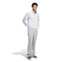 adidas 3 Stripes 1/4 Zip Fleece - Men's Light Grey Heather View 3