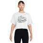 Nike Court Slam Cropped Tee - Women's White View 1