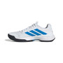 adidas GameCourt 3 - Men's White/Lucid Ray Blue View 5