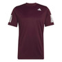 (Unpurchaseable) adidas Club 3 Stripes Tee - Men's Maroon View 1