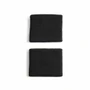 adidas Tennis Small Wristbands (2x) Black/Iron Metallic View 2
