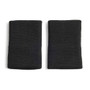 adidas Tennis Large Wristbands (2x) Black/Iron Metallic View 2