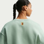Nike Court French Terry Crew Neck Sweatshirt - Women's Steam/Barely Green View 4
