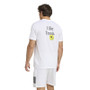 adidas Tennis Category Graphic Tee - Men's White View 2