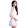 Lucky In Love Double Play Long Sleeve - Women's White/Camel View 2