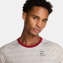 Nike Court Advantage Printed Top - Men's Light Bone View 3