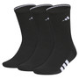adidas Cushioned 4.0 Crew 3-Pack - Men's Black View 1