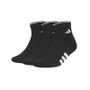 adidas Cushioned 4.0 Quarter 3-Pack - Men's Black View 1
