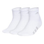 adidas Cushioned 4.0 3-Pack Quarter - Women's White View 1