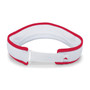 Pacific Lite Active Visor - Unisex White/Red View 2
