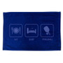 Eat Sleep Pickleball Towel Royal View 1