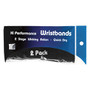 Tourna Hi-Performance Wristband (2 pair) Black View 1