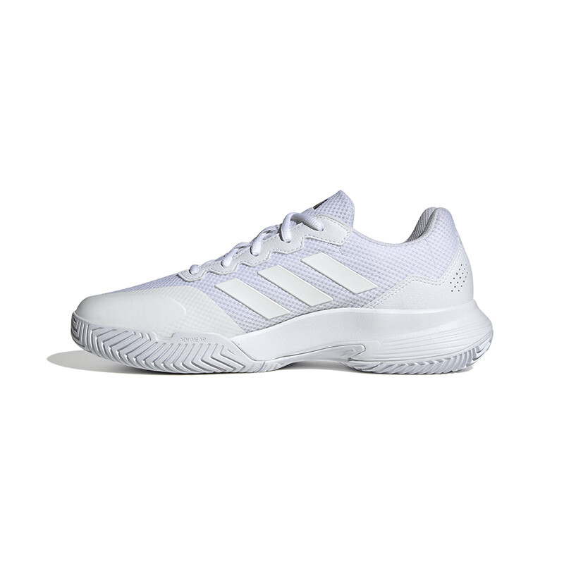 NWT adidas Men\'s Gamecourt 2.0 Tennis Sneaker, White/Matte Silver-Size 14 Amazon.com | Adidas Men main image 3