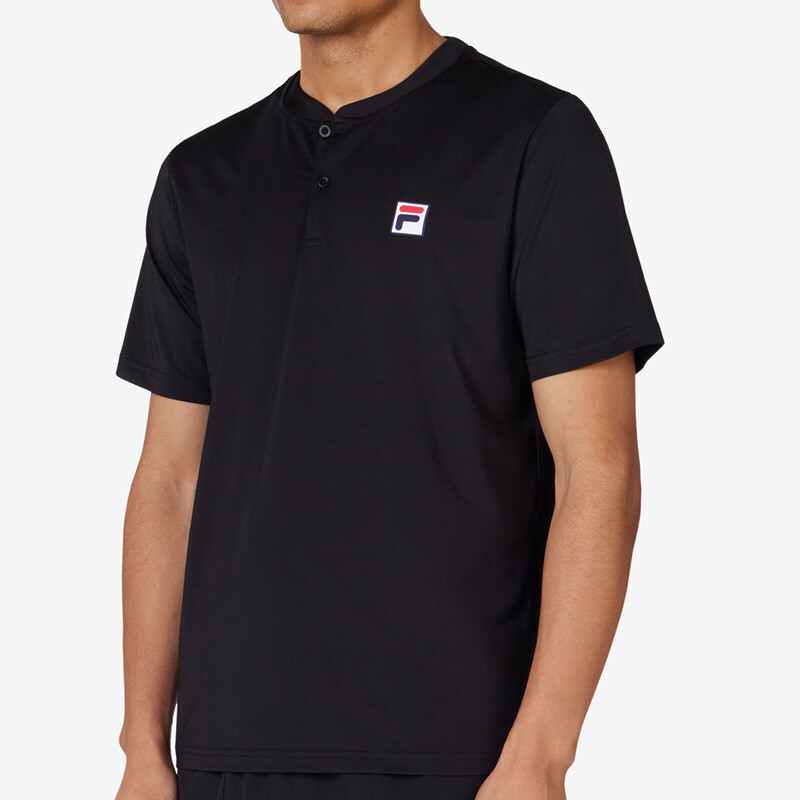 ■FILA■ Tennis Henley Neck T-ShirtFS2RSH2301MDNA 1100FS2RSH FILA Essentials Short Sleeve Henley (M)