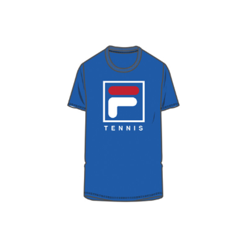■FILA■ F BOX SS TEE WHI 2000FO252RS10X001100 Fila F Box Tennis Tee - White | Midwest Racquet Sports