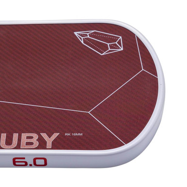 ruby Six Zero Ruby 14mm Aramid Fiber Pickleball Paddle | JustPaddles.com