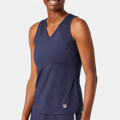 FILA Essentials Full Coverage V-Neck Tank (W)