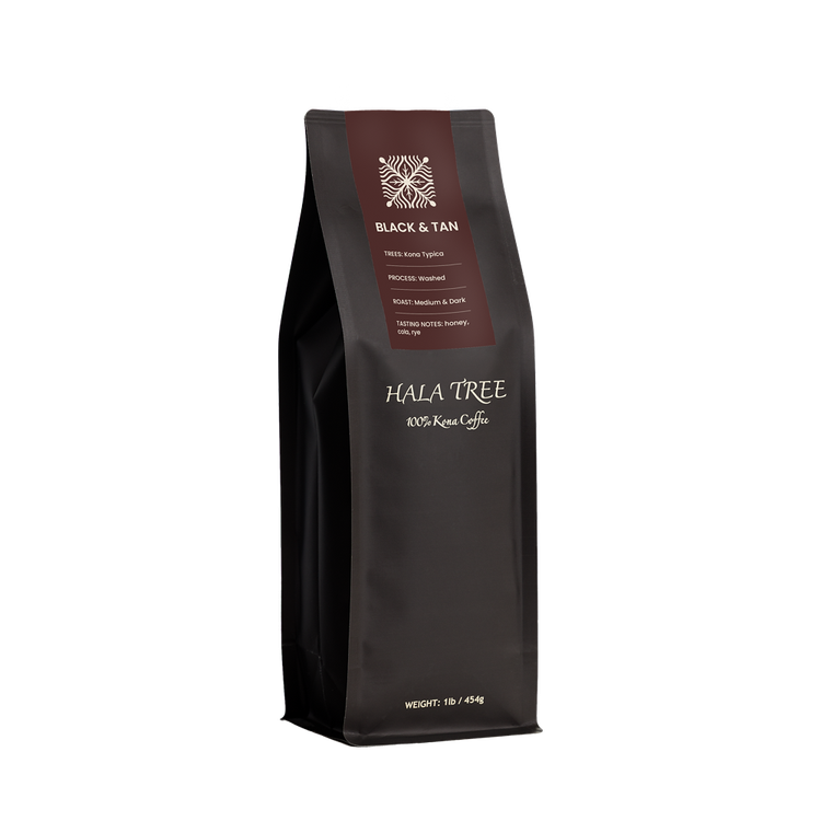 100% Kona Coffee - Black & Tan